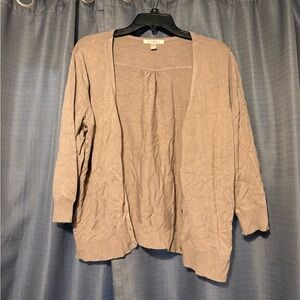 Roz & Ali Light Brown Cardigan Sweater